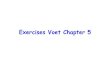 Exercises Voet Chapter 5 · 2010. 4. 14. · Exercises Voet Chapter 5 . a CHECK YOUR UNDERSTANDING Explain why polypeptides have such variable sequences. What factors limit the size