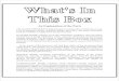 What's In This Box · 2013. 4. 4. · HAWKMOON rulesbooks -a price list, weapons tables, mutation effects tables, combat aids, and a character creation summary. THREE DICE (1D6, 1D8,