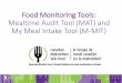 Food Monitoring Tools: Mealtime Audit Tool (MAT) and My ...MAT can be used for any of these situations separately. Who can complete MAT? • Patients must be well enough (both physically