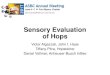 Sensory Evaluation of Hops - ASBCnet · 2020. 4. 28. · Sensory Evaluation of Hops. Victor Algazzali, John I. Haas. Tiffany Pitra, Hopsteiner. Daniel Vollmer, Anheuser -Busch InBev