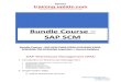 Bundle Course SAP SCM · 2021. 2. 24. · S/4HANA EWM – Course Syllabus 1. SAP Introduction Overview of SAP R/3 Overview of SAP ECC Overview of SAP SCM Overview SAP S/4 HANA Comparison