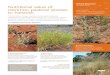 Nutritional value of common pastoral grasses to livestock · 2018. 1. 8. · Four grasses – Barley Mitchell grass, White top, Desert spear-grass and Silky blue-grass had sufficient