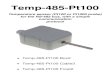 Temp-485-Pt100 · PDF file 2018. 3. 17. · Temp-485-Pt100 – RS-485 temperature sensor HW group 2 Overview Temp-485-Pt100 is a family of temperature sensors communicating over the