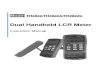 Dual Handheld LCR Meter...application occasion of bench meters but also conveniently used in the flow inspect and handheld measurement occasions. TH2822 series provide the primary