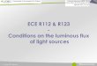 ECE R112 & R123 Conditions on the luminous flux of light ...The power consumption of the LED system is lower. • The minimum threshold of the luminous flux for LED modules required