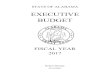 EXECUTIVE BUDGET - Alabamabudget.alabama.gov/wp-content/uploads/2017/09/BudDoc2017.pdf · STATE OF ALABAMA EXECUTIVE BUDGET FISCAL YEAR 2017 Robert Bentley Governor