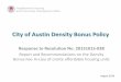 City of Austin Density Bonus Policyaustintexas.gov/sites/default/files/files/NHCD/Reports...2015/10/15  · City of Austin Density Bonus Policy Response to Resolution No. 20151015-038