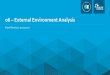 06 – External Environment Analysis · 2021. 4. 13. · External environment is full of risks !!! COMPANY. Internal factors. MICRO. Environment. MACRO. Environment. Customers Demographical