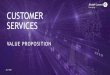 Customer Services value proposition · drive you to destination “DIGITAL TRANSFORMATION COMPANION” SERVICES CUSTOMER SUCCESS FRAMEWORK Secure the right Business Model Assess the