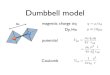 Dumbbell model - web.physics.ucsb.eduweb.physics.ucsb.edu/~phys220/spring2012/lect12.pdf · The experimental data (crosses) are from Snyder etal.3. The Arrhenius law (red line) represents