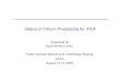 Status of Tritium Processing for ITER - UCLA Dept. of ......2008/08/14  · UCLA August 12-14, 2008 Status of Tritium Processing for ITER Outline • Tritium Plant • TEP Design •