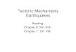 Tectonic Mechanisms Earthquakesbrownk/ES104/ES104.2007.1030... · 2007. 10. 29. · Portland 2006 November 5 Magnitude 2.6 Time Monday November 6, 2006 at 05:34:35.69 Z (UTC) Sunday