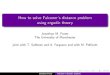 How to solve Falconer's distance problem using ergodic theory