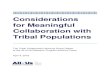 Considerations for Meaningful Collaboration with Tribal Populations