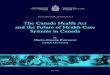 The Canada Health Act and the Future of Health Care Systems in Canada