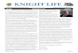 KNIGHT LIFE · 2021. 7. 2. · Knight Life Editor: Anthony Demangone 571.332.2512 KOVAR: Art Gamotis PGK 703-448-0332 Ladies U-Knighted: Jo Balsamo Wood 703-263-1185 Membership: Greg