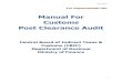 Manual For Customs Post Clearance Audit