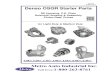 Denso OSGR Light Duty Parts DE, CE, Solenoid, Drive Parts Catalog