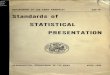 Standards of Statistical Presentation (US Army, 1966)