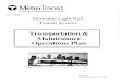 Hiawatha Light Rail Transit Systern Transportation & Maintenance Operations Plan