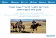 Rural poverty and health services: challenges and gaps€¦ · population use safely managed services. ... Vietnam, Nigeria, Indonesia, Mongolia, India and ... Assessing the Readiness