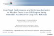 Cold-Start Performance and Emissions Behavior of Alcohol Fuels in