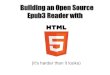 Building an Open Source Epub3 Reader with