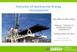 Overview of Geothermal Energy Development