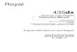 Royal: Royal 435dx Electronic Cash Register Instruction Manual