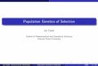 Population Genetics of Selection