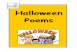 Halloween poems - Primary Success Publications