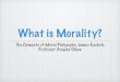 What is Morality? - Welcome to the Olena's Web Home