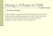 Demingâ€™s 14 Points for TQM - Business Statistics Information System
