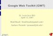 Google Web Toolkit - Object Computing Inc
