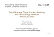 Fujifilm Data Storage Tape Product & Technology Seminar