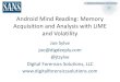 Android Mind Reading: Memory Acquisition and Analysis with LiME