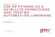 Use of Python as a Satellite Operations and Testing Automation Language