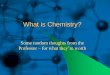 What is Chemistry? - College of DuPage - Home