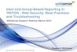 User and Group-Based Reporting in TRITON - Web Security: Best