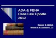 ADA & FEHA Case Law Update 2012 - The California State University