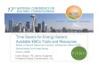 Time Savers for Energy Savers: Available EBCx Tools and Resources