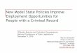 New Model State Policies Improve Employment Opportunities for