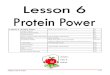 Lesson 6: Protein Power Keep Your Protein Lean