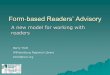 Form-based Readersâ€™ Advisory - Library and Information Science