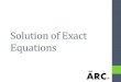 Solution of Exact Equations - Illinois Institute of Technology