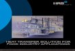 Heat Transfer Solutions for Food Industry Applications