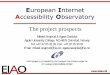 The European Internet Accessibility Observation Project