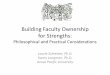 Building Faculty Ownership for Strengths