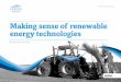 Making sense of renewable energy technologies