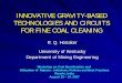 INNOVATIVE GRAVITY-BASED TECHNOLOGIES AND CIRCUITS FOR FINE COAL